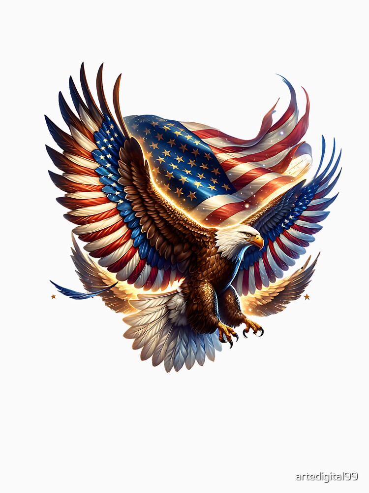 USA Flag Aesthetic – Patriotic Stars and Stripes Design by artedigital99