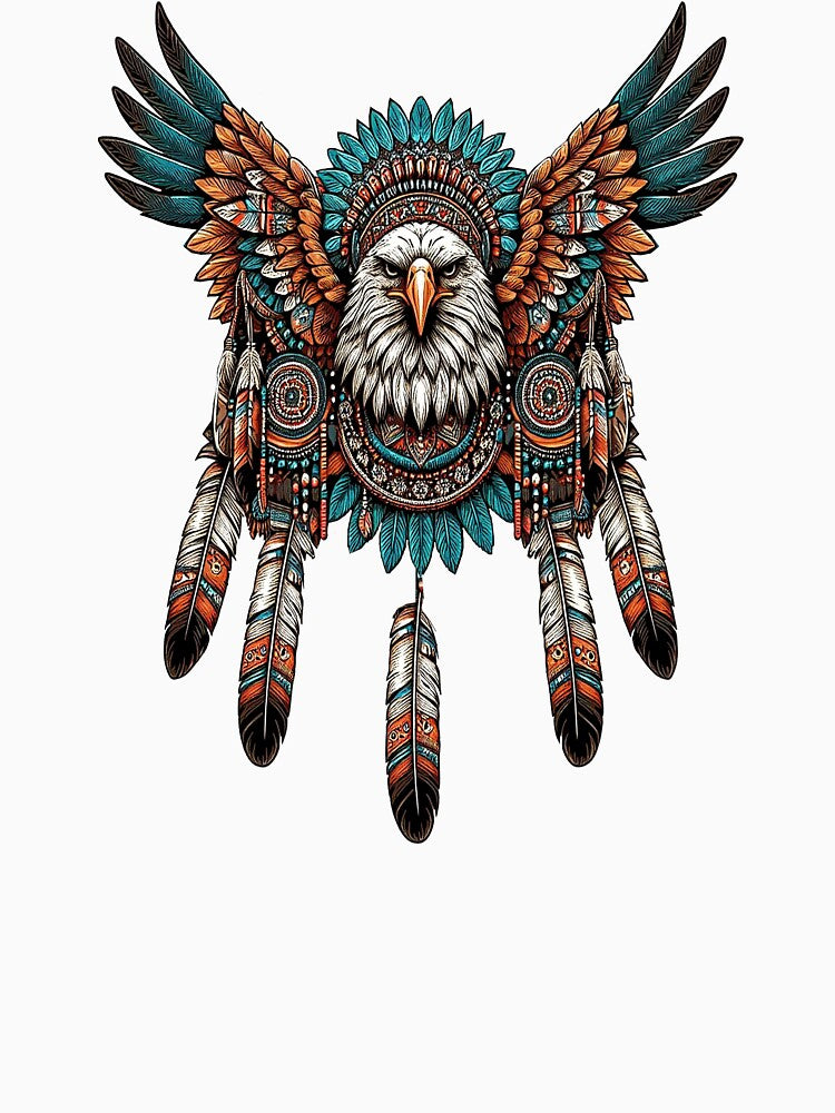 EAGLE, SACRED SYMBOL, SOUTHWESTERN ART, FEATHERS WINGS, WEST by classic car craze