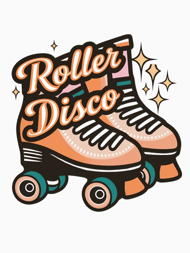 Roller Disco Colorful Skates Retro Design by ArtByYunus
