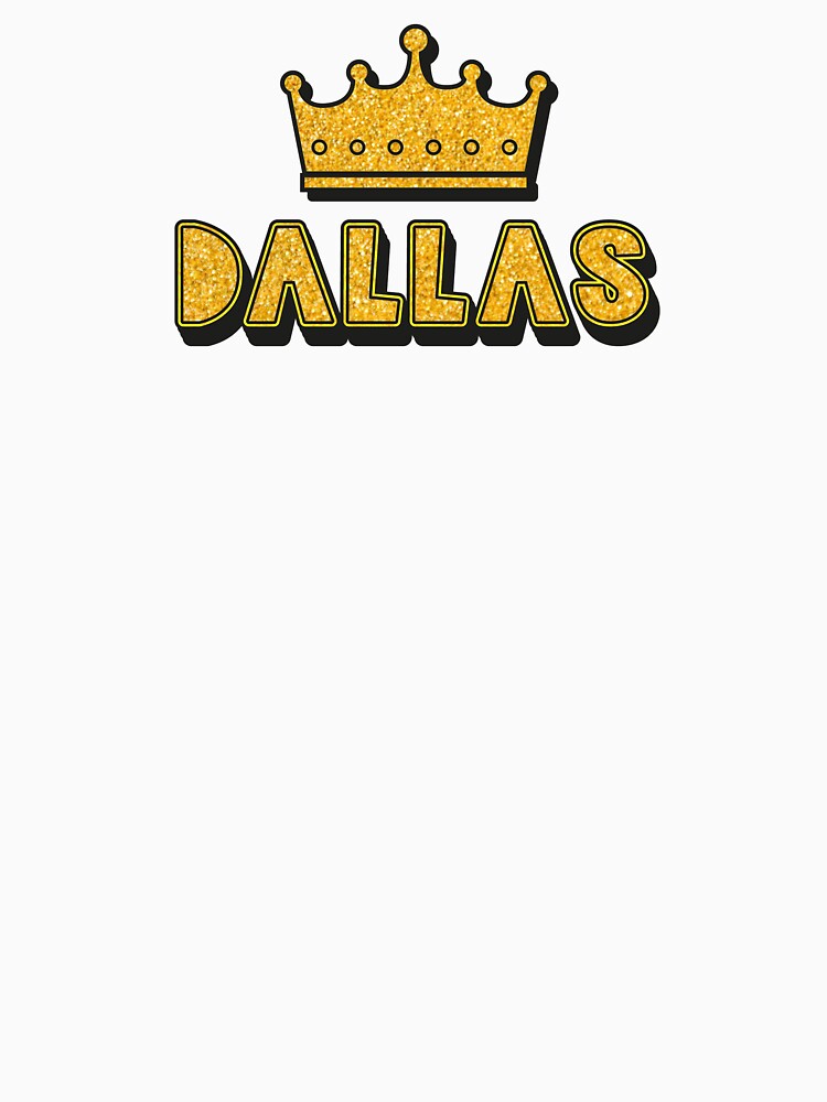 Dallas Personalized Name With Crown - Cool & Funny Custom Gift for Men and Boys by Oussinc
