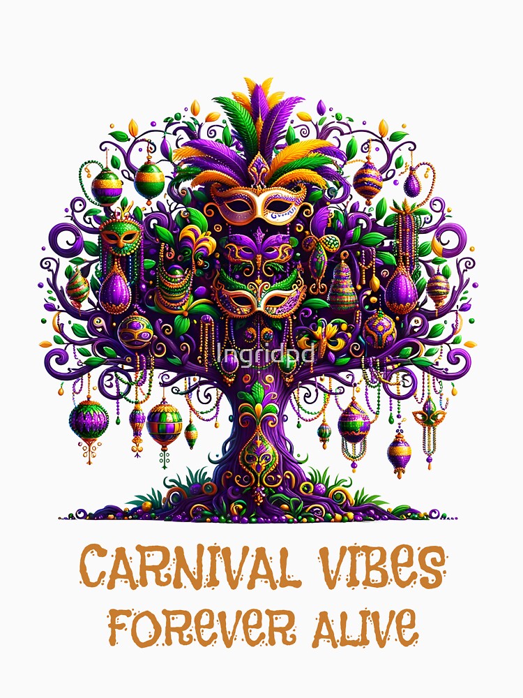 Mardi Gras Magic - Eternal Carnival Spirit Tree by Ingridpd