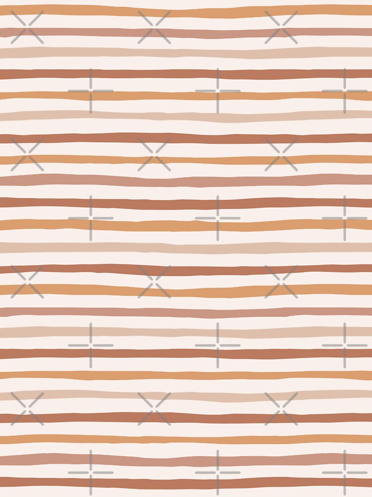 Beautiful boho colors graphic print stripes pattern by RSDigitalPrintDesign