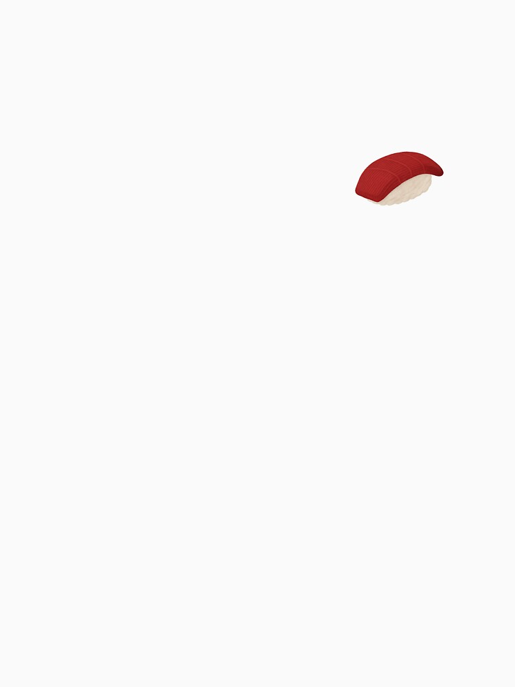 Embroidered Tuna Nigiri – Minimal Food Art by JPN-NOGRAY-SHOP