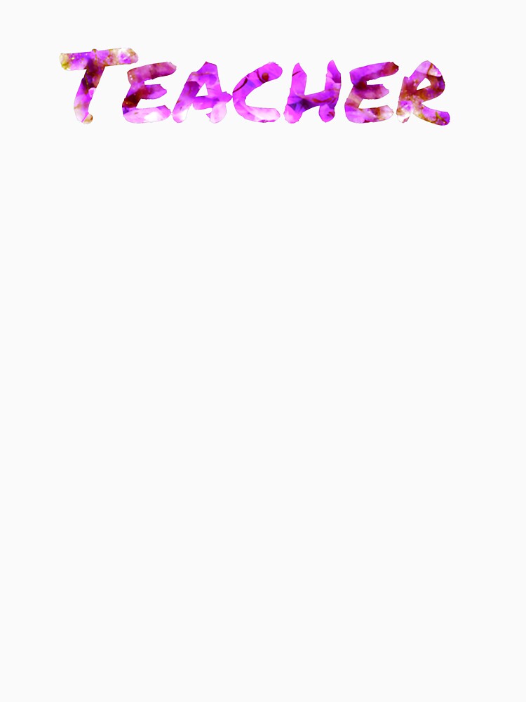 Pink Teacher Typography by bookstackdream