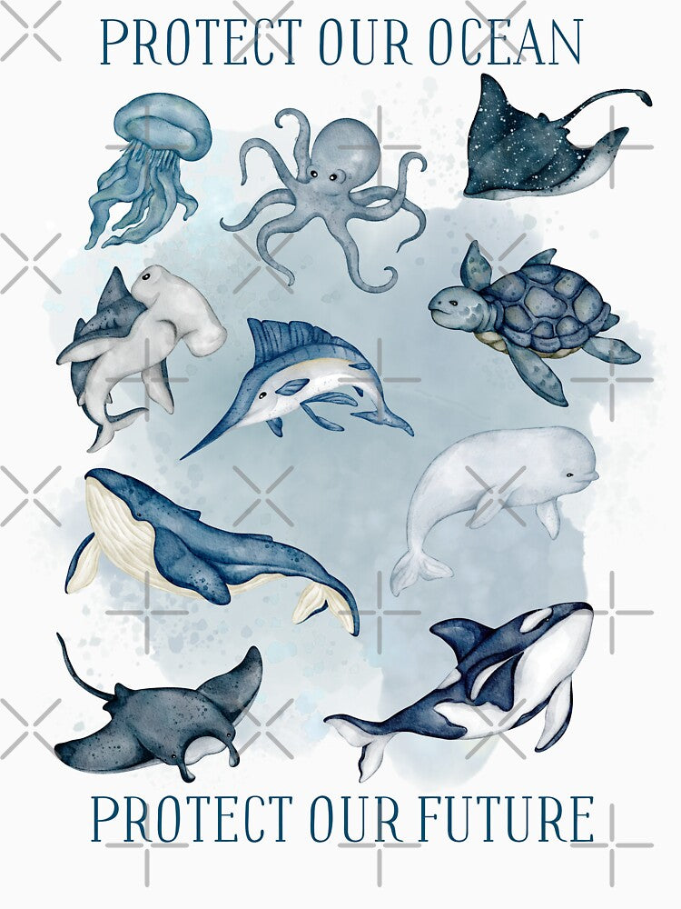 Protect Our Ocean Protect Our Future by LuveraxArt