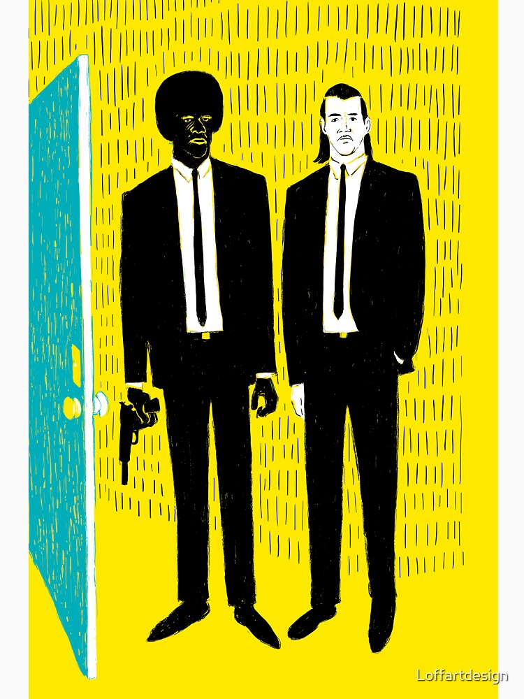 Bold Duo Graphic Tee | Statement Casual Wear | Gift for Film Lovers | Original Illustration by Loffartdesign