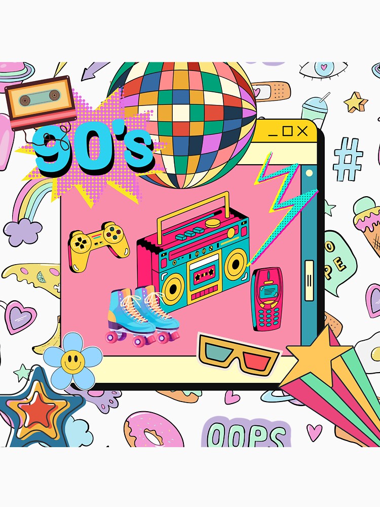 Copy of Colorful 90’s Nostalgia Pop Art Design by Saragoza
