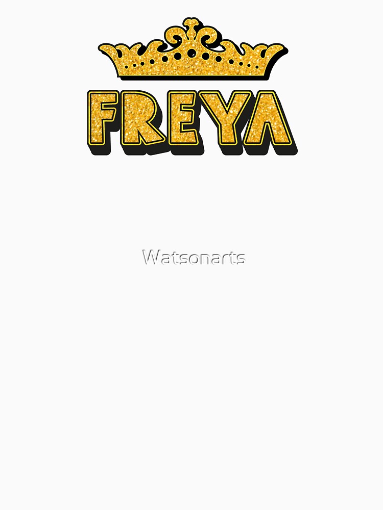 Freya Personalized Funny Custom Name Crown Design by Watsonarts