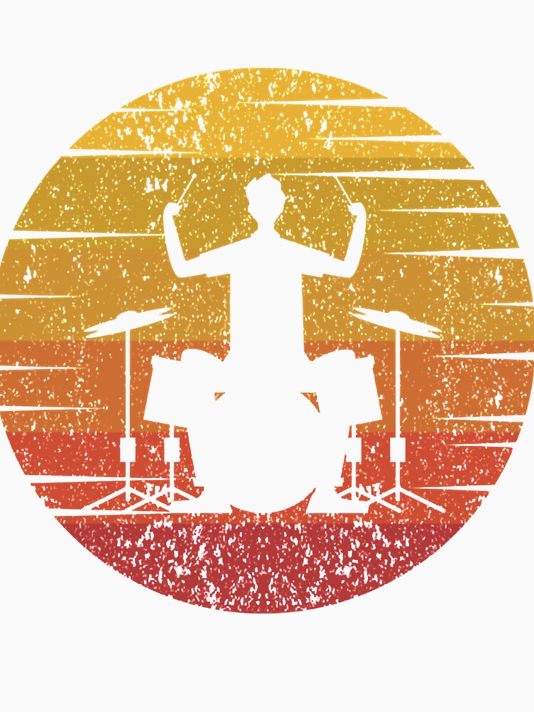 Men Women Drummer Retro Drummer Drum Band Gifts For Music Fan by OnTheRunFinds