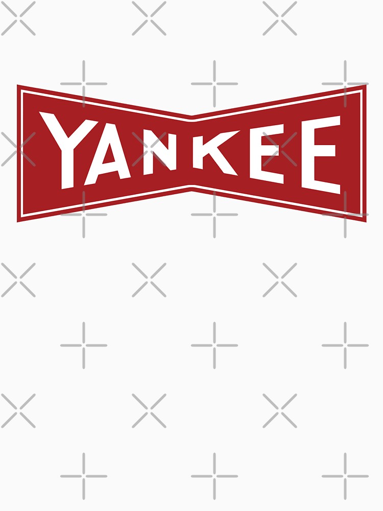 Vintage Yankee metal emblem 1950s -1960s - red print by retropetrol