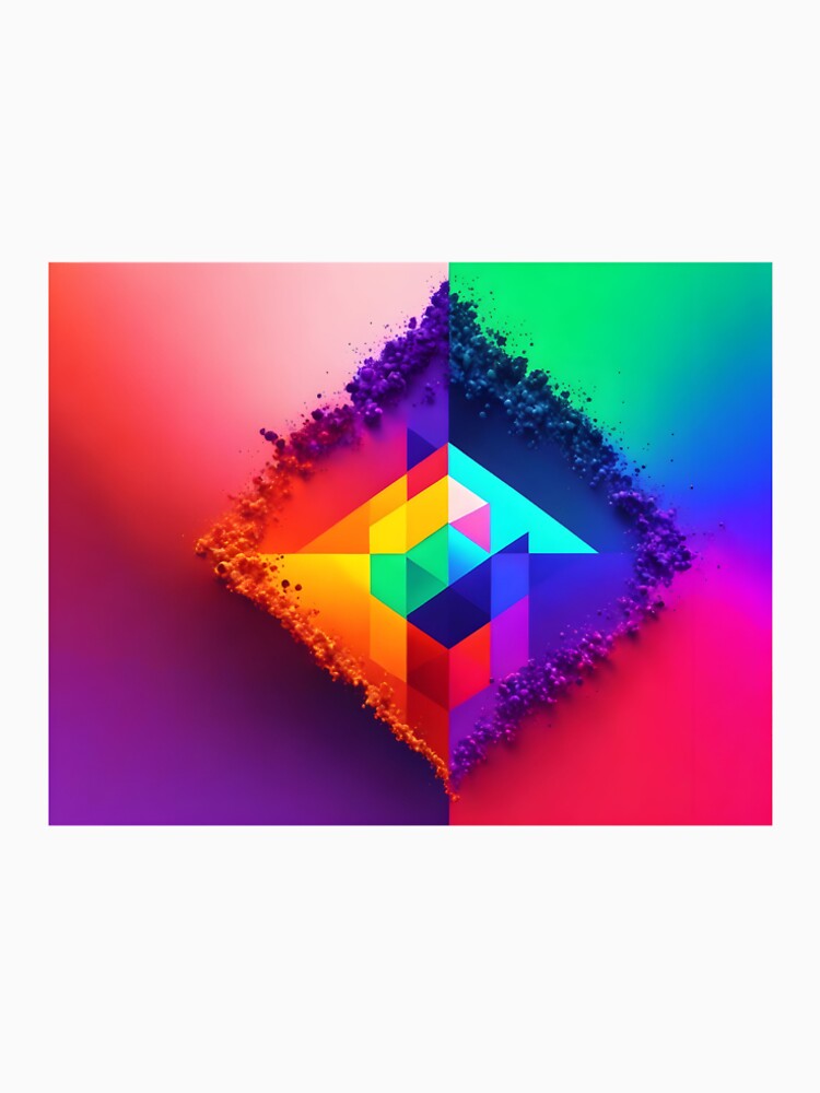 Prism Style Vibrant Artwork by PPerfectPrints