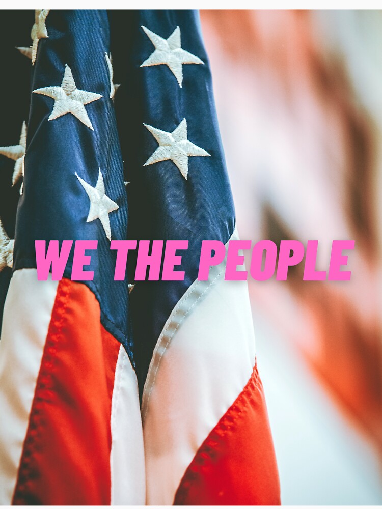 United States Flag With "We The People" by PHLDesign