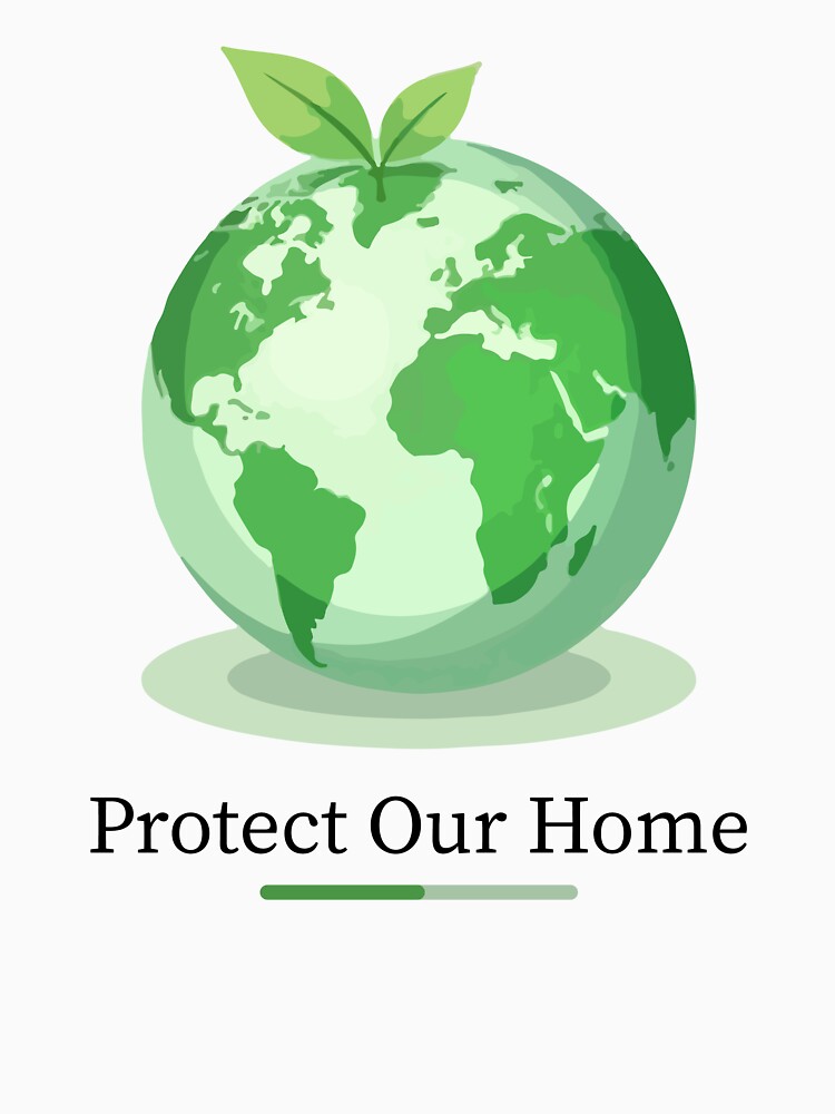 Protect Our Home Earth Nature Save Environment Awareness T-Shirt by Design-Pro-21