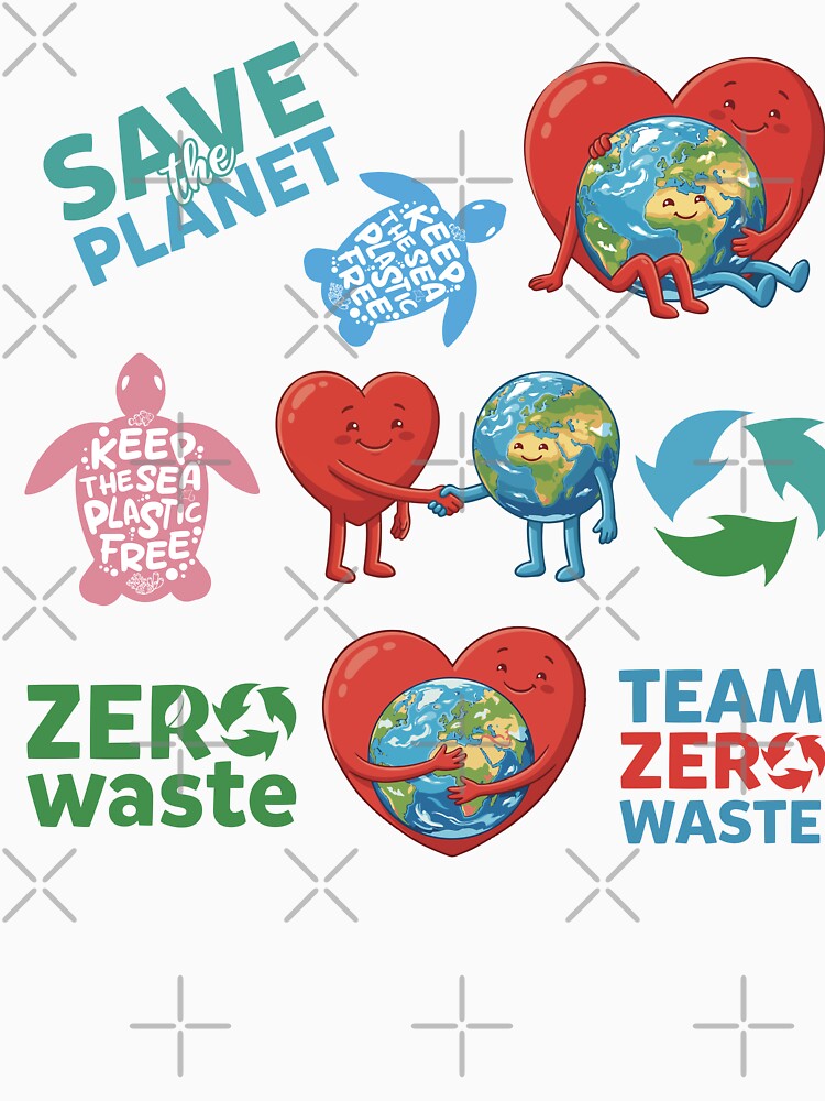 Love Our Planet - Kawaii Style by Wolagno