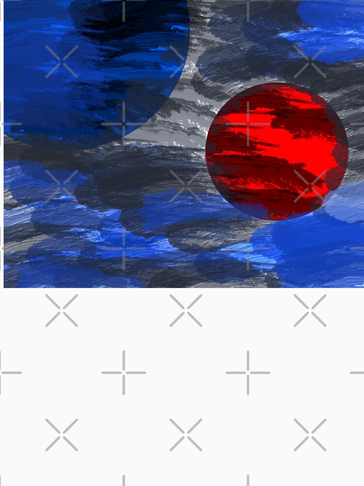 Red and Blue Planet by headtrackerart