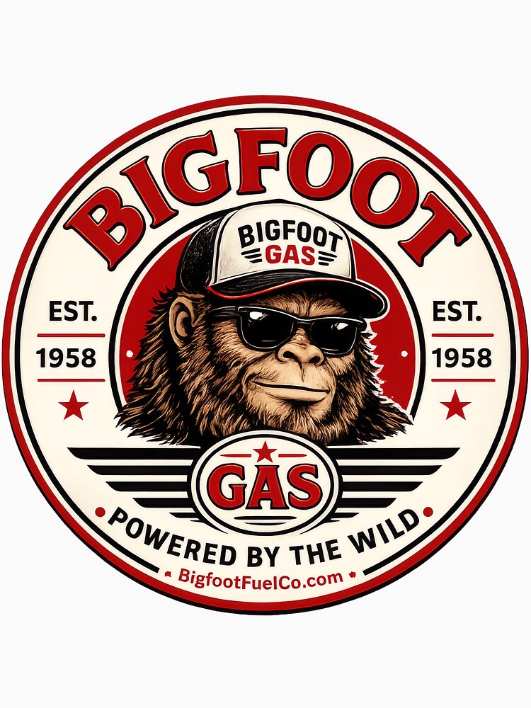 Bigfoot Gas Vintage Logo by Bigfoot Fuel Co