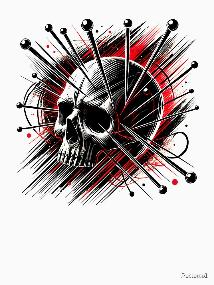 Voodoo Skull with Pins and Dark Energy Explosion by Pattamo1
