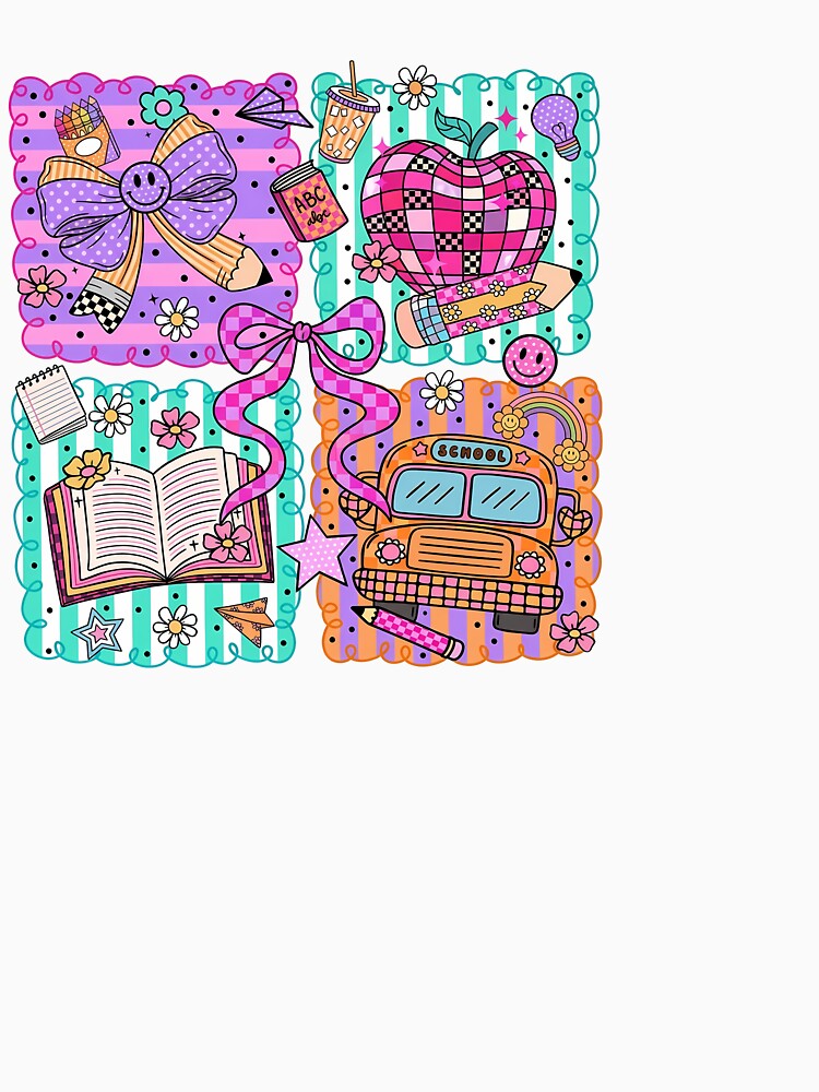Kids Back To School First Day Of School Cute Teacher by KroghDs