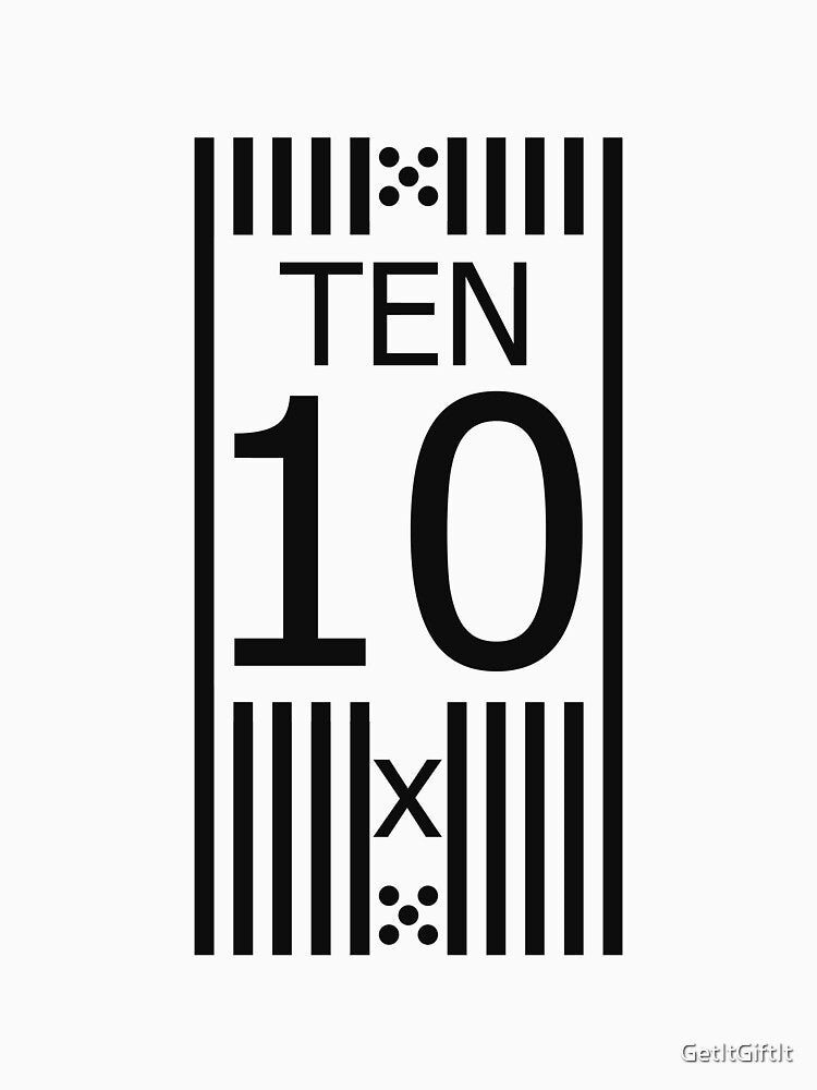Number ten, 10, x by GetItGiftIt