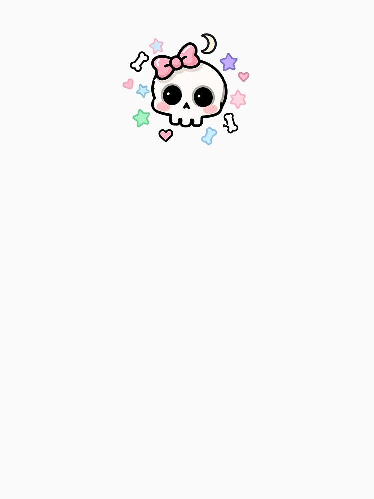 Cute Kawaii Skull Pink Bow Pastel Goth Sticker by Sovira Studio