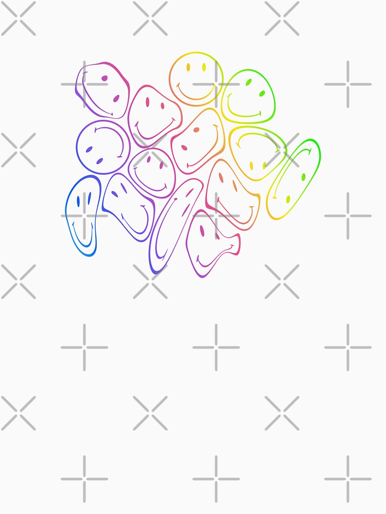 Melting Smiley Face Rainbow by Tara R