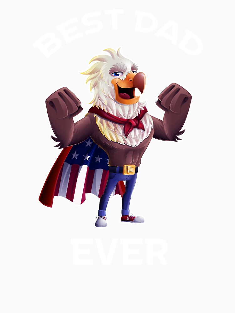Best dad ever, american flag enag eagle by Sunset Design