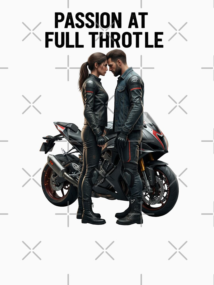 Passion at Full Throttle – Motorcycle Couple Design by TwoWheels-shop