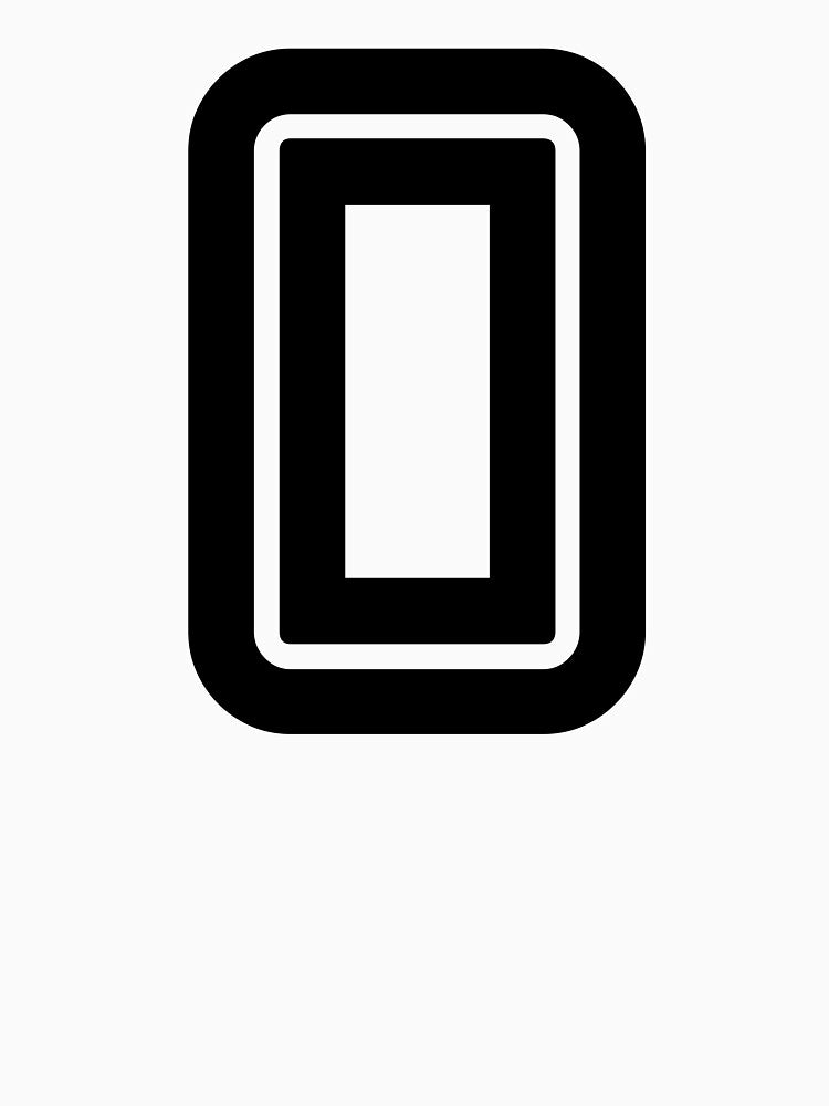 No. 0 / Player Number Zero / Football Player Number 0 (Black) by STUDIO-72