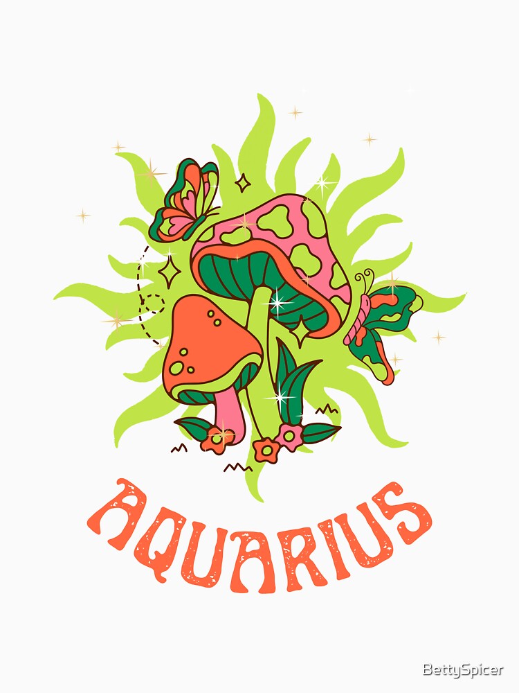 Aquarius Cottage Core Psychedelic by BettySpicer