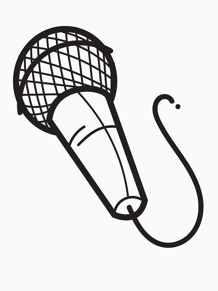 Hand Drawn Microphone  Essential T-Shirt by kstrafen
