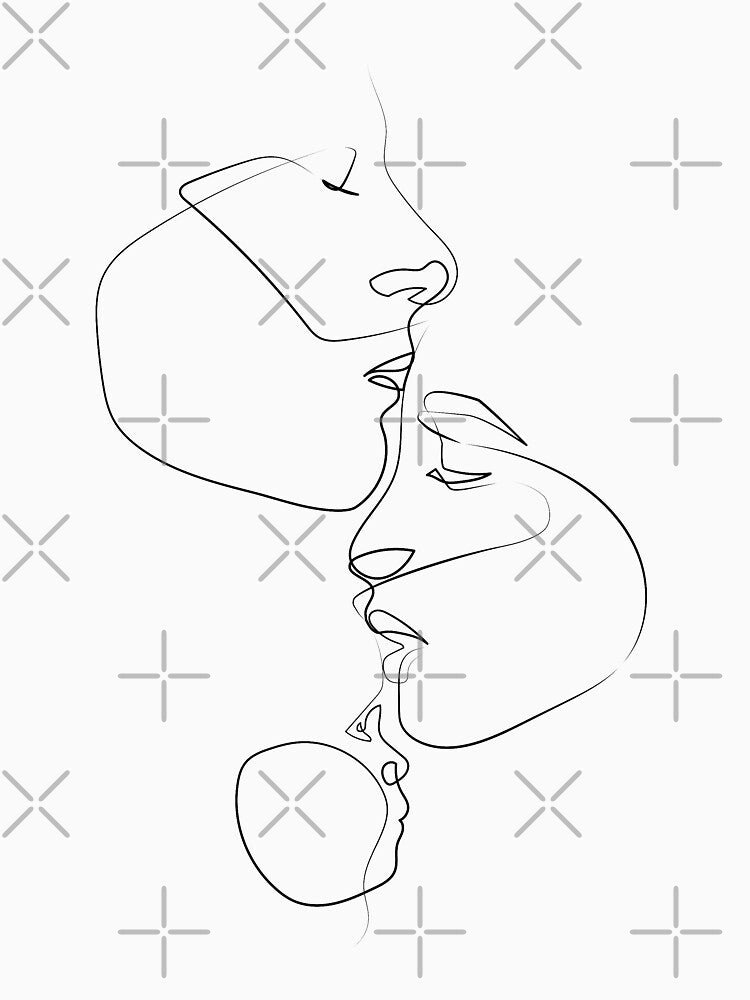 Family Comes Together | One Line Artist | Minimal Art | One Line Art | Minimalist by One-Line-Artist