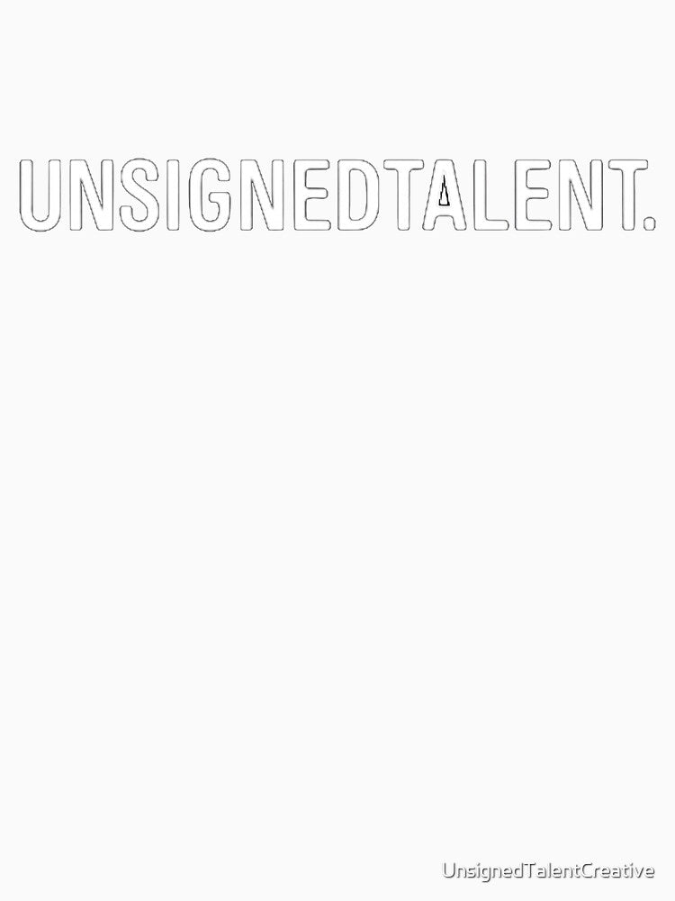 UnsignedTalent Bold Minimalist Statement by UnsignedTalentCreative