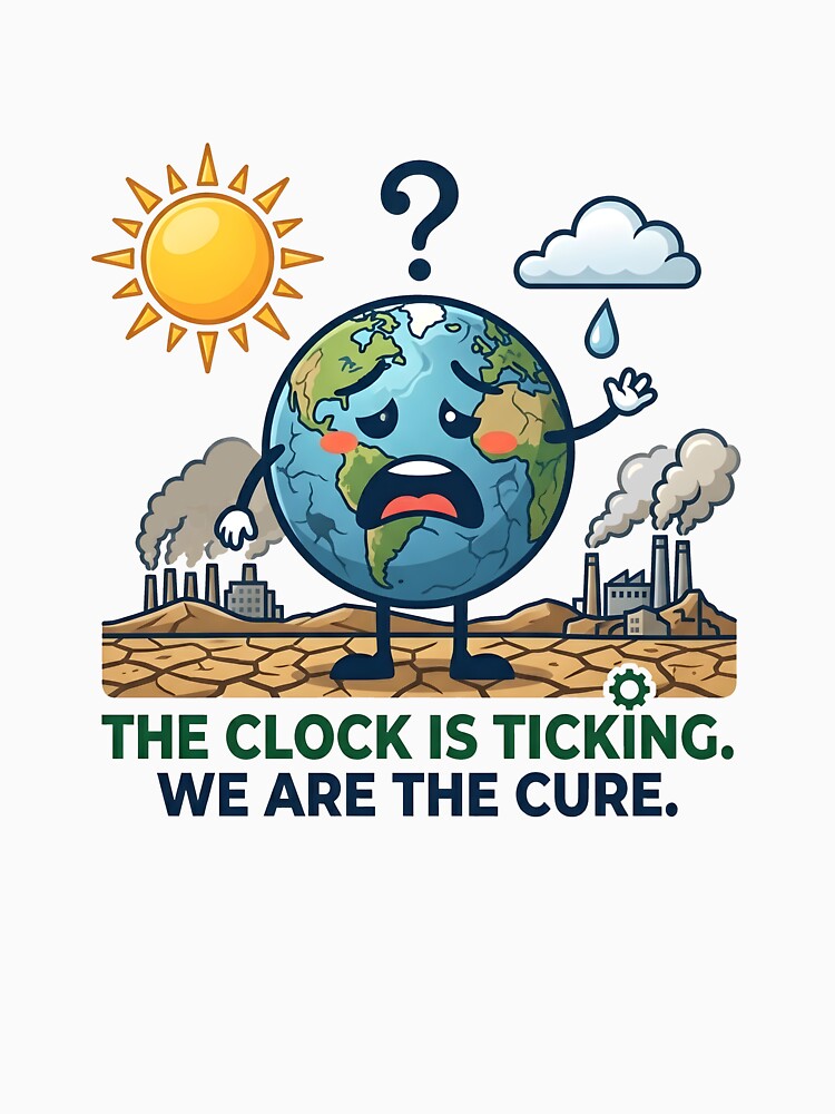 The Clock Is Ticking Climate Change Earth by Nuvoro Eco Awareness