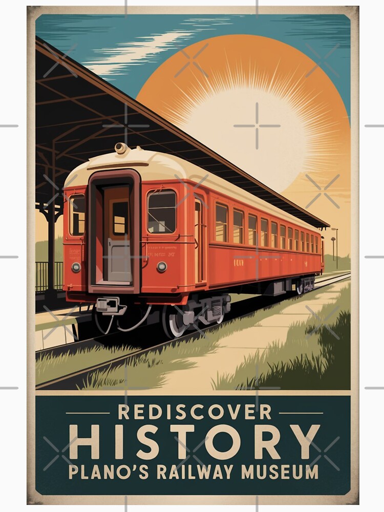 Plano Vintage Travel Poster by TravelerRat