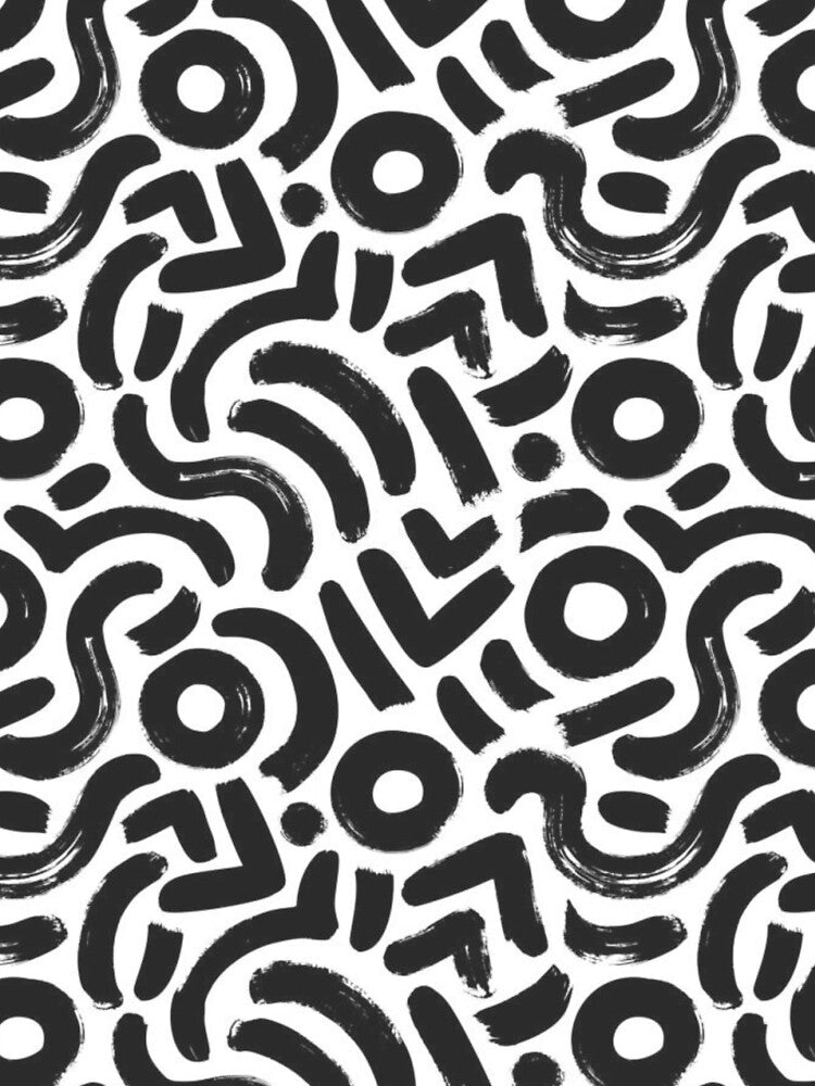 black and white seamless pattern design by ketkidesign