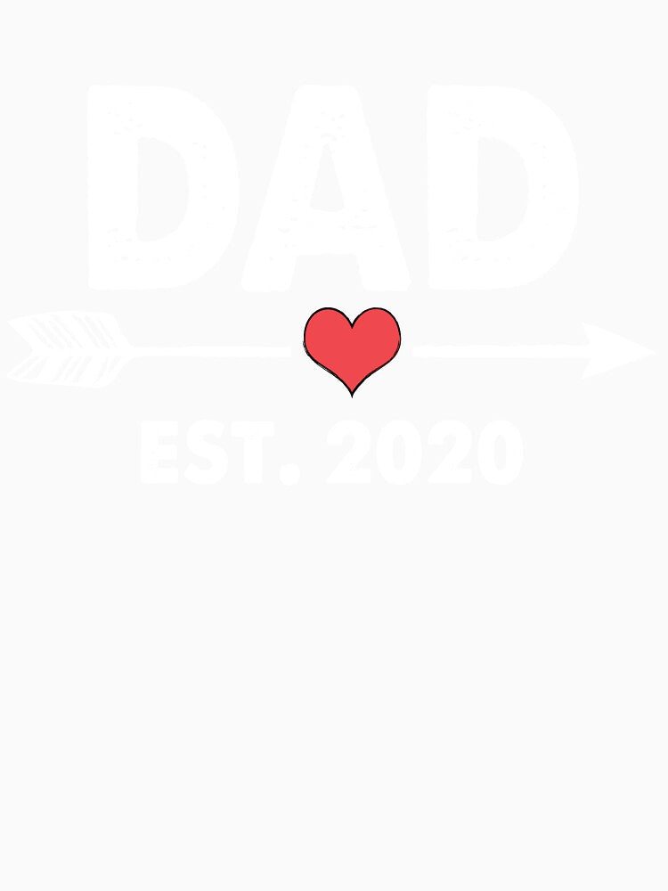 Dad Est 2020 Funny Fathers Day Gifts Promoted To Daddy Est. 2020 Future New Dad Baby Gift by smtworld