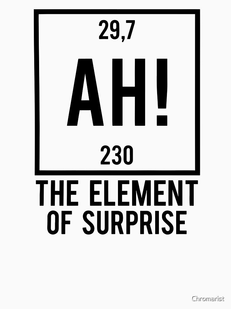 Ah The Element Of Surprise by Chromarist