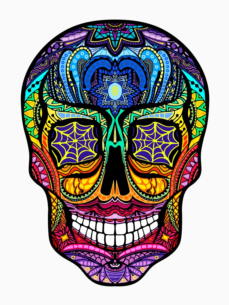Colorful Skull Pattern by Spiritualmagic