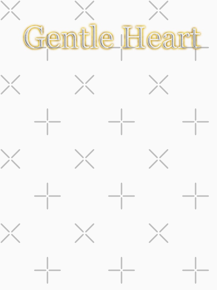 Gentle Heart (White Angelic halo Text) by Swabcraft