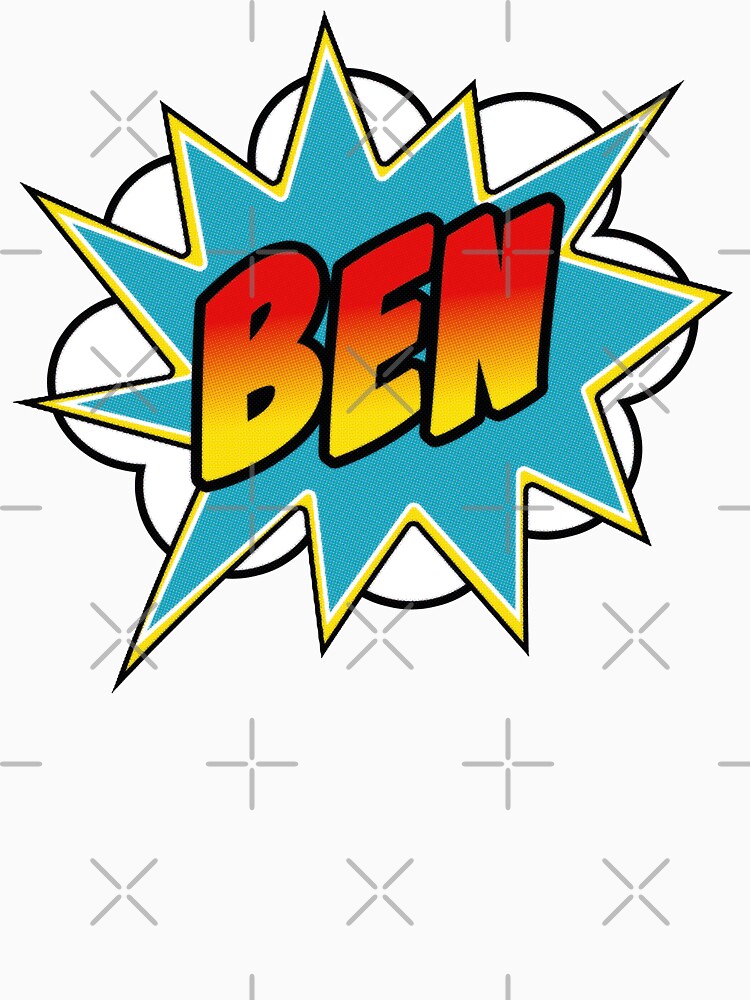 Boys Ben Comic Book Superhero Name by Rixta82