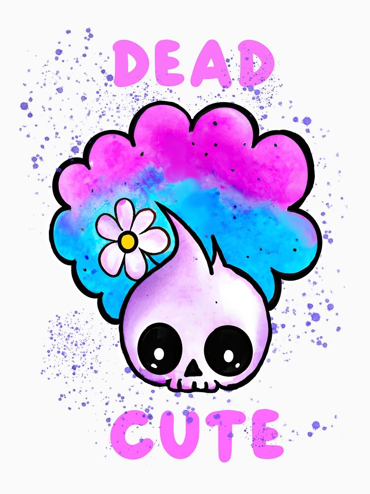 Kawaii Pastel Goth DEAD CUTE Skull by Art-Speaks