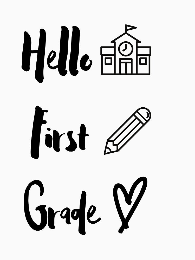 Hello first grade shirt by ghadirjo