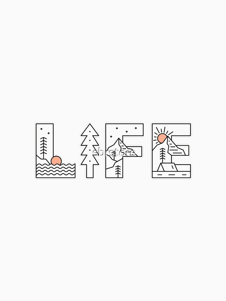 life sketch life line art by sbrstore