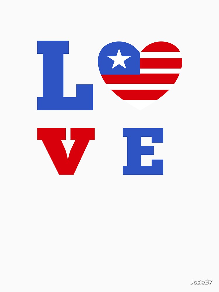 Patriotic heart flag by Josie37