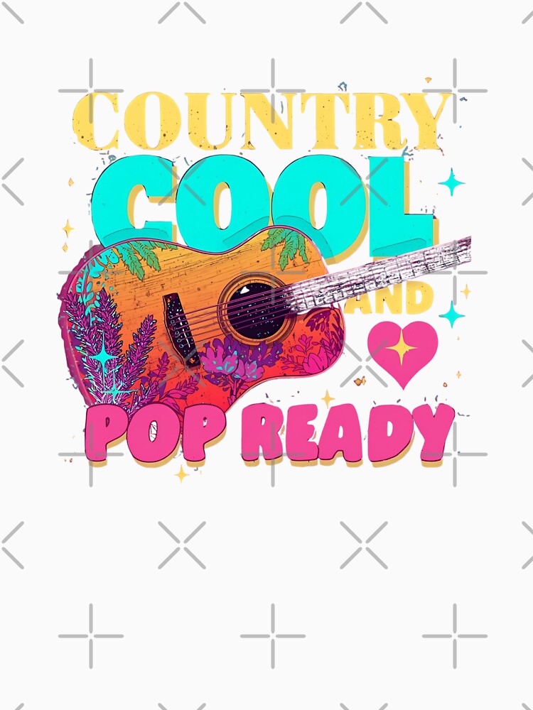 Country Cool and Pop Ready – Neon Guitar Vibes by Tiny Globe