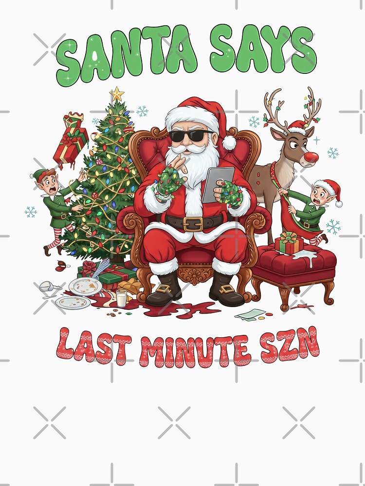 SANTA SAYS LAST MINUTE SZN: Stressed Elves and Chill Santa by zoughlal