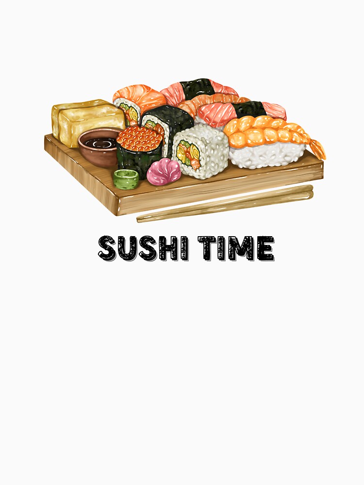Sushi Time – Whimsical Kawaii Sushi Design for Foodies and Fun Lovers by Zezeshop1
