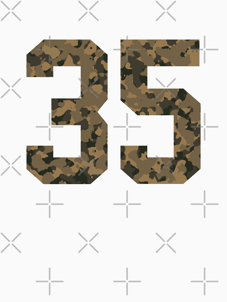 Army Camouflage Number 35 - Sports Numbers by NECHSTORE