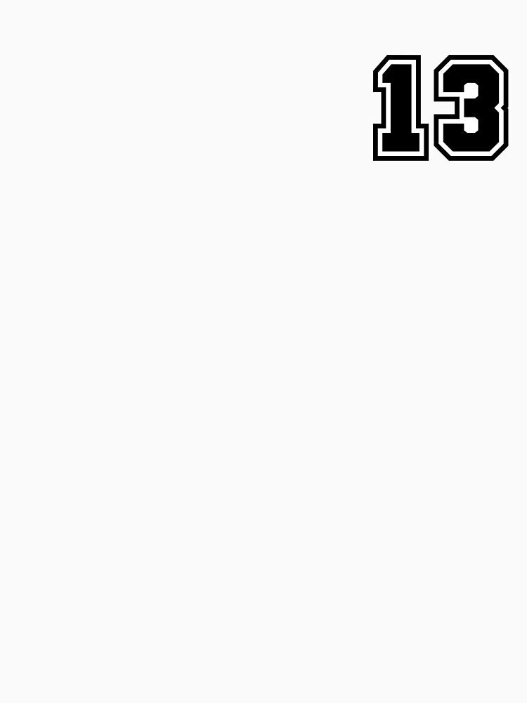 Number 13 - Classic Minimalist Digit by stickerorange