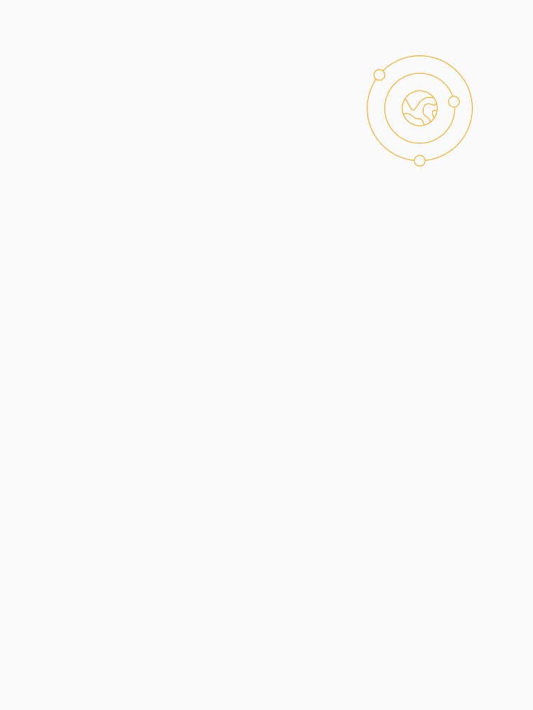 PLANET WITH MOONS (ORANGE) by Top10Designs